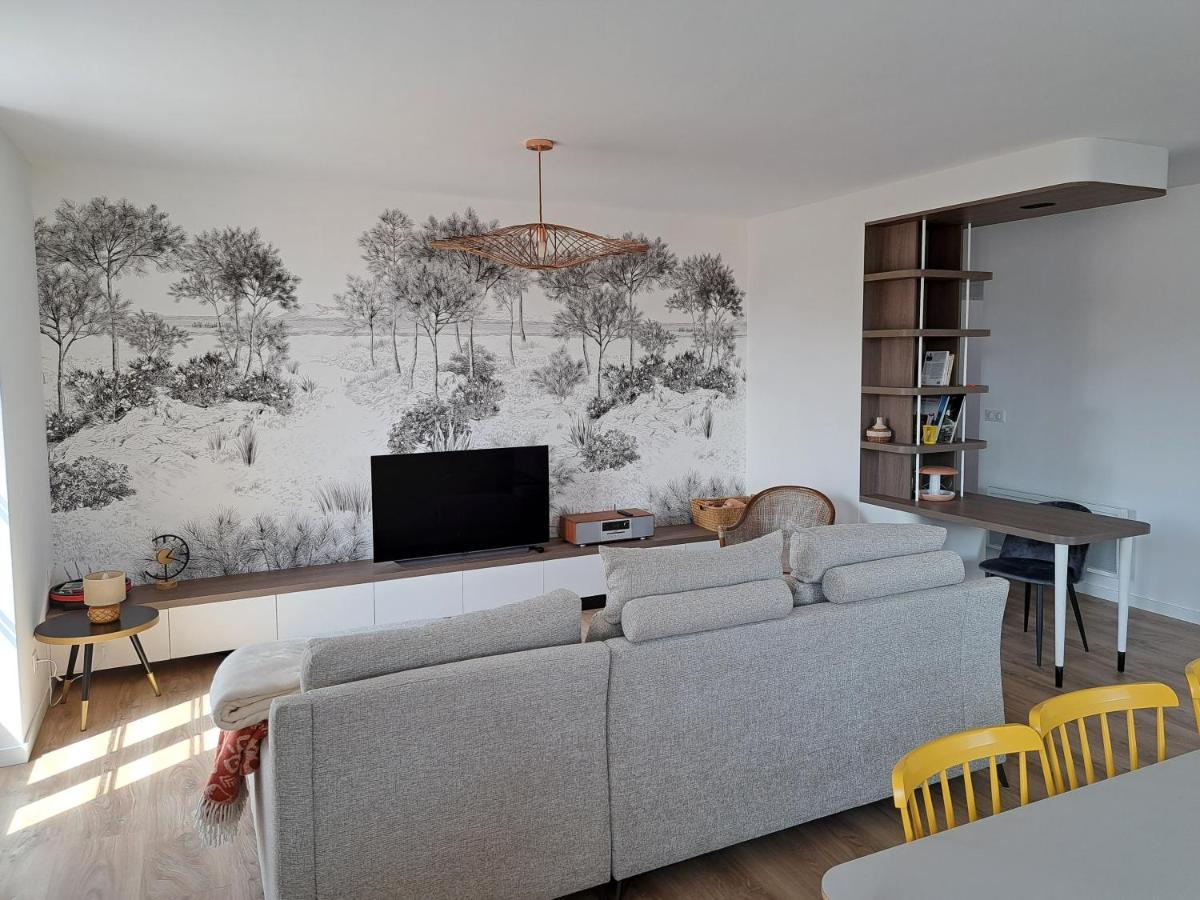 Superbe Appartement T3 Au Centre Plage .Parking Hendaye Eksteriør billede
