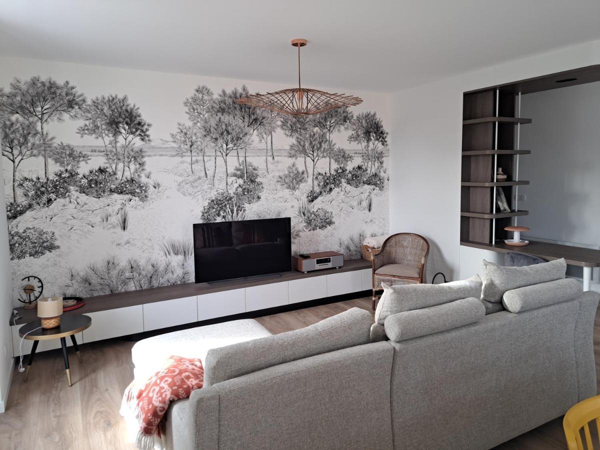 Superbe Appartement T3 Au Centre Plage .Parking Hendaye Eksteriør billede